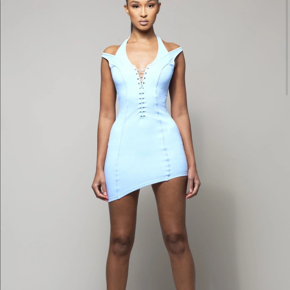 - Wmnswear dress size medium blue suede